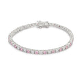 Lace Pink Cubic Zirconia Tennis Bracelet      Compare to MSRP of $68		        	        			        	        			        	        			                B01003R-C12