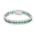 Emerald Tennis Bracelet      Compare to MSRP $100		          			        	        			                B01171R-C40