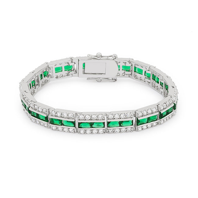 Emerald Tennis Bracelet      Compare to MSRP $100		          			        	        			                B01171R-C40