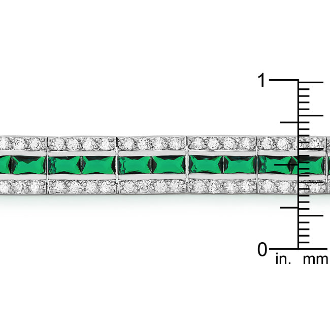 Emerald Tennis Bracelet      Compare to MSRP $100		          			        	        			                B01171R-C40