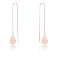 Chloe Rose Gold Stainless Steel Teardrop Threaded Drop Earrings  Compare to MSRP of $30    			        	        			        	        			        	        			        	        			                E01873A-V00