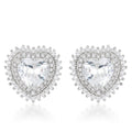 Halo Heart Earrings        			Compare to MSRP $42        	        			        	        			        	        			                E50170R-C01