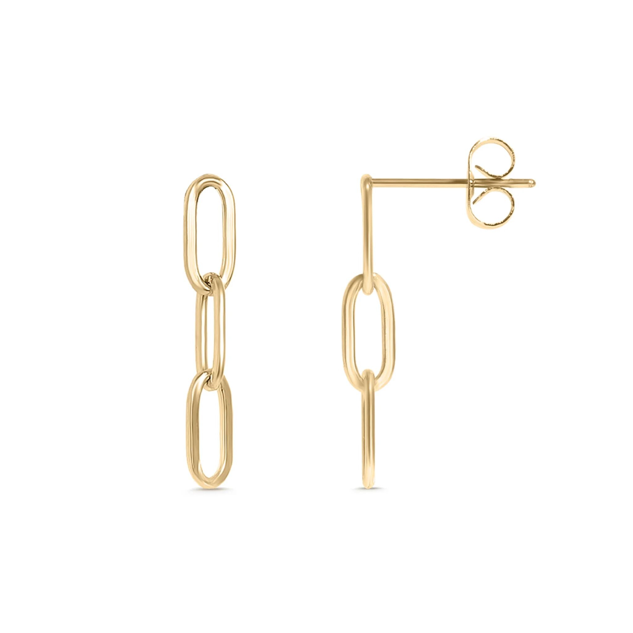 14K Gold Filled Plus™ Paperclip Earrings / ERJ0002GF  Compare to $49.99