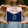 To My Grandma - Personalized Card & Necklace Gift   Compare to $150