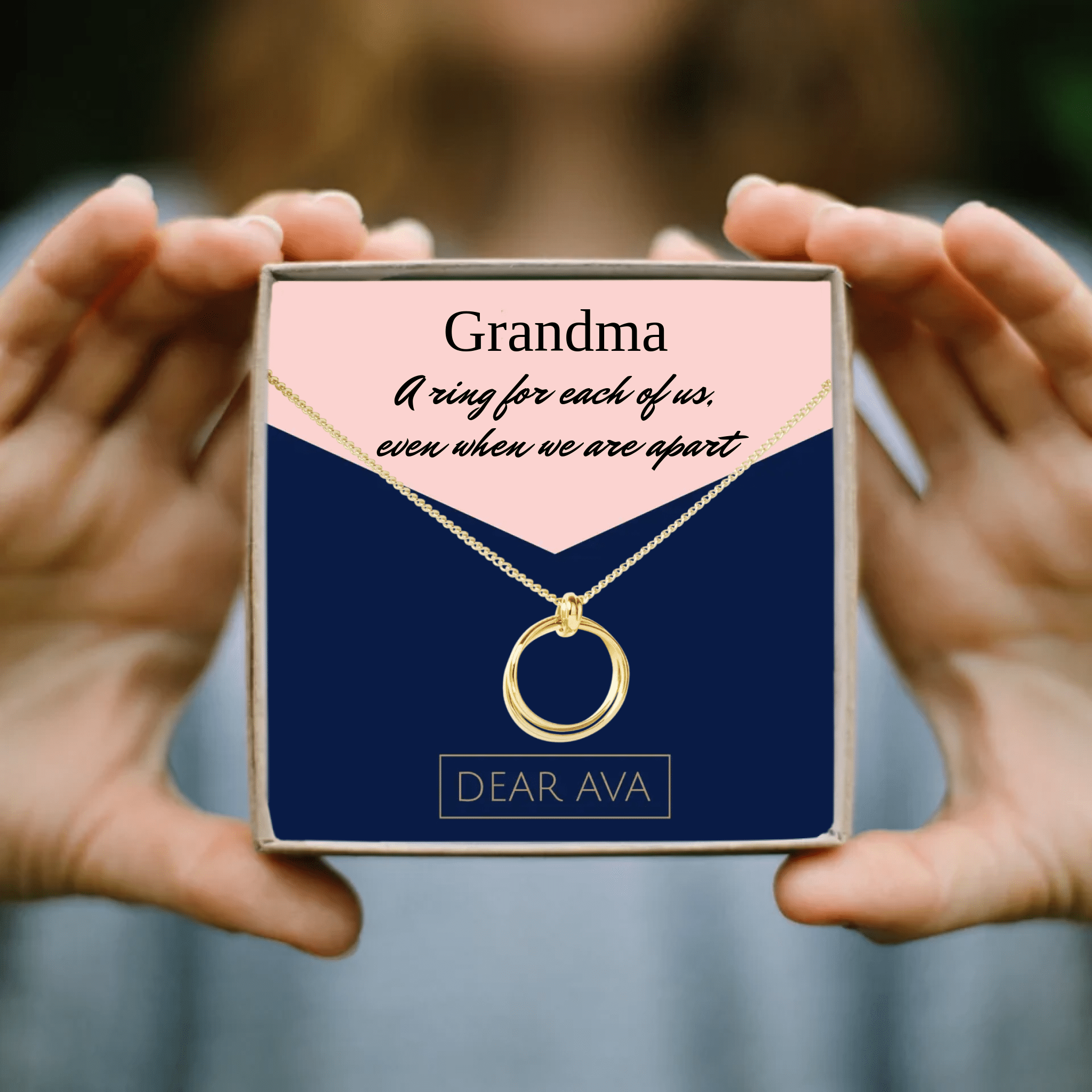 To My Grandma - Personalized Card & Necklace Gift   Compare to $150